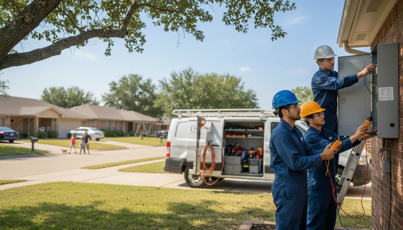 Certified electrician providing emergency electrical services in Brighton, MO